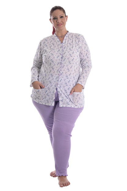 Maglia pigiama Caorle - aperta con bottoni